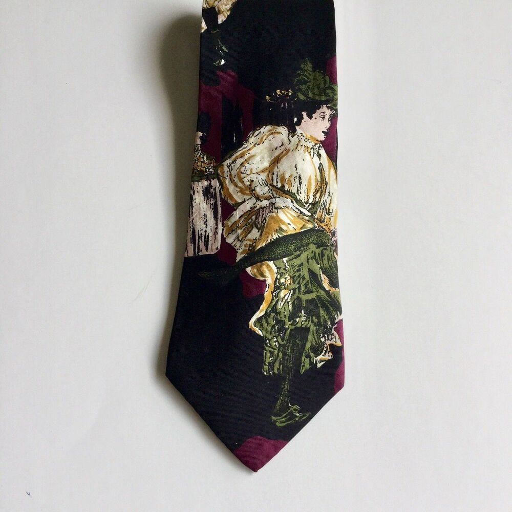 Zylos George Machad Neck Tie Burgundy 100% Italian Silk Made in USA Mens